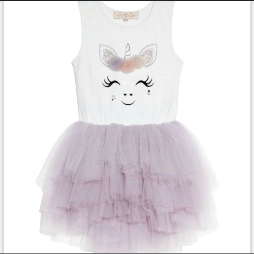 NWT Tutu Du Monde Girls Maddie Tutu Unicorn Party Dress In Elderberry Sz 10